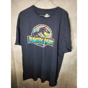 Jurassic World Mens XL Short Sleeve Shirt Graphic 100% Cotton
